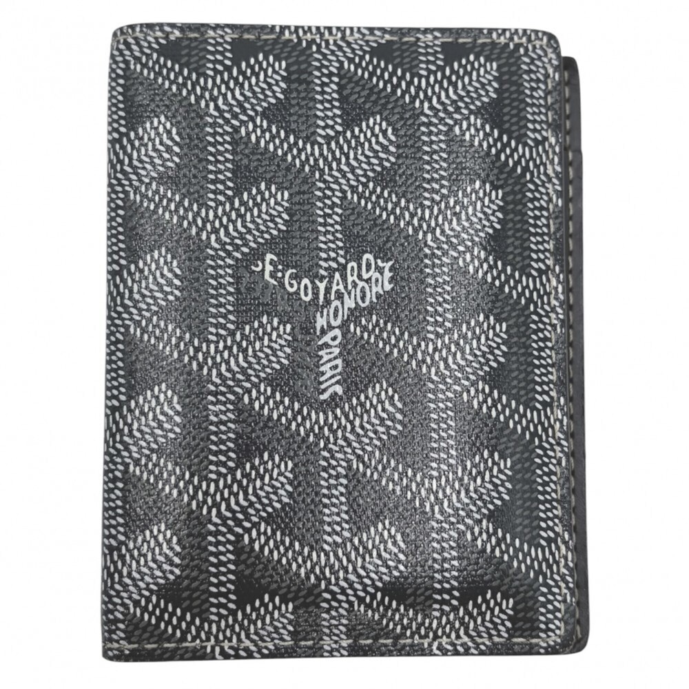 Goyard business card holder/card case for men, herringbone pattern, Saint Mar...